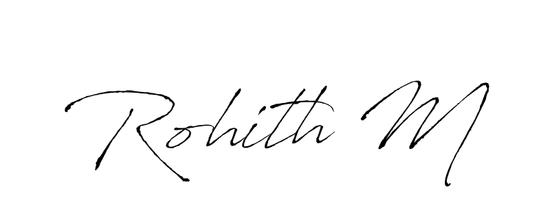 You should practise on your own different ways (Antro_Vectra) to write your name (Rohith M) in signature. don't let someone else do it for you. Rohith M signature style 6 images and pictures png