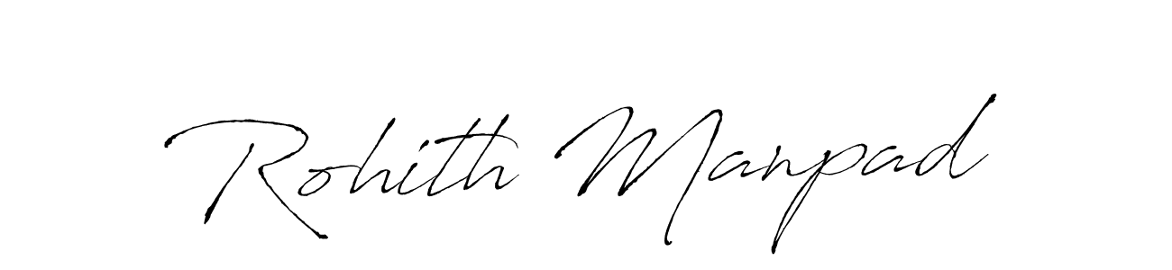 Create a beautiful signature design for name Rohith Manpad. With this signature (Antro_Vectra) fonts, you can make a handwritten signature for free. Rohith Manpad signature style 6 images and pictures png