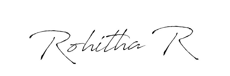 Similarly Antro_Vectra is the best handwritten signature design. Signature creator online .You can use it as an online autograph creator for name Rohitha R. Rohitha R signature style 6 images and pictures png