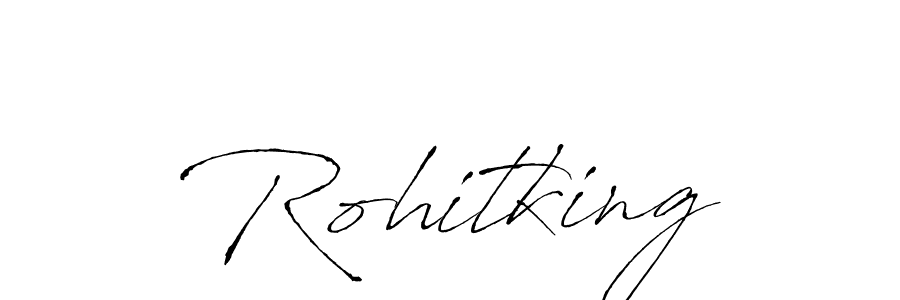 Use a signature maker to create a handwritten signature online. With this signature software, you can design (Antro_Vectra) your own signature for name Rohitking. Rohitking signature style 6 images and pictures png