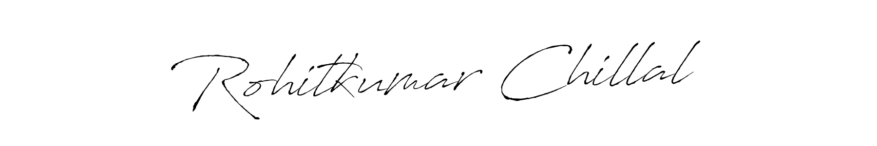 Also we have Rohitkumar Chillal name is the best signature style. Create professional handwritten signature collection using Antro_Vectra autograph style. Rohitkumar Chillal signature style 6 images and pictures png