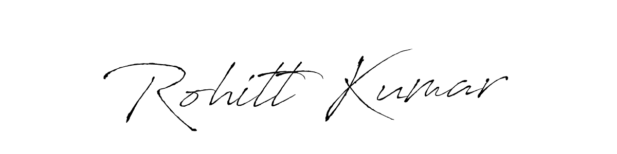 Use a signature maker to create a handwritten signature online. With this signature software, you can design (Antro_Vectra) your own signature for name Rohitt Kumar. Rohitt Kumar signature style 6 images and pictures png