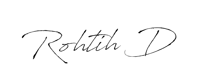 Design your own signature with our free online signature maker. With this signature software, you can create a handwritten (Antro_Vectra) signature for name Rohtih D. Rohtih D signature style 6 images and pictures png