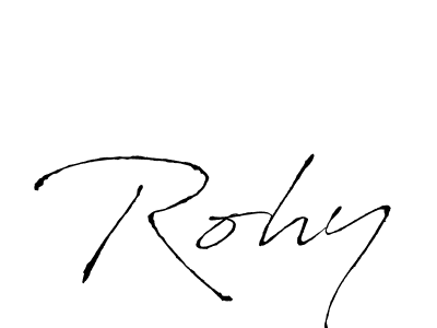 if you are searching for the best signature style for your name Rohy. so please give up your signature search. here we have designed multiple signature styles  using Antro_Vectra. Rohy signature style 6 images and pictures png
