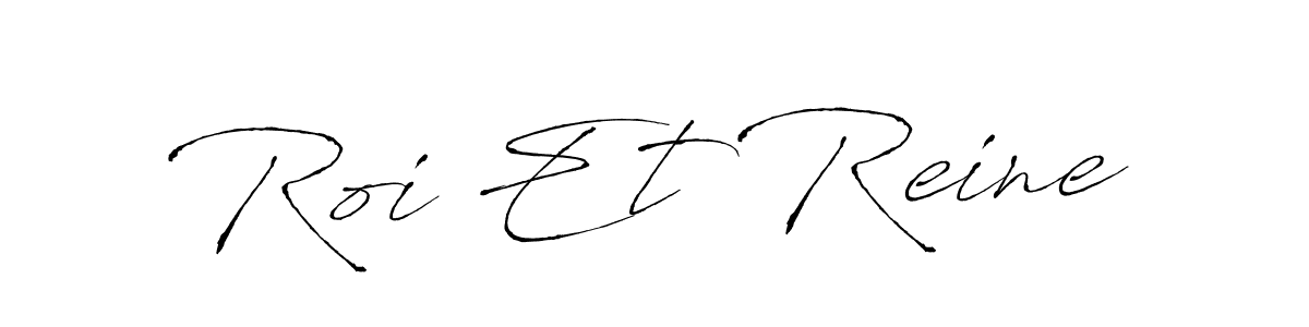 Create a beautiful signature design for name Roi Et Reine. With this signature (Antro_Vectra) fonts, you can make a handwritten signature for free. Roi Et Reine signature style 6 images and pictures png