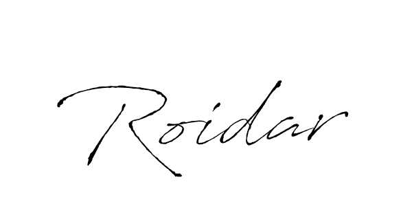 Make a beautiful signature design for name Roidar. With this signature (Antro_Vectra) style, you can create a handwritten signature for free. Roidar signature style 6 images and pictures png