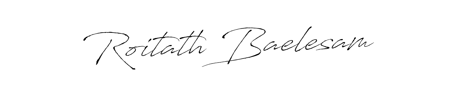 Also we have Roitath Baelesam name is the best signature style. Create professional handwritten signature collection using Antro_Vectra autograph style. Roitath Baelesam signature style 6 images and pictures png