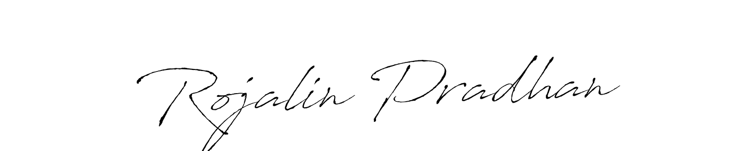 Create a beautiful signature design for name Rojalin Pradhan. With this signature (Antro_Vectra) fonts, you can make a handwritten signature for free. Rojalin Pradhan signature style 6 images and pictures png