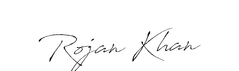 Also we have Rojan Khan name is the best signature style. Create professional handwritten signature collection using Antro_Vectra autograph style. Rojan Khan signature style 6 images and pictures png