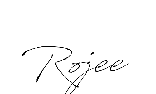 You should practise on your own different ways (Antro_Vectra) to write your name (Rojee) in signature. don't let someone else do it for you. Rojee signature style 6 images and pictures png