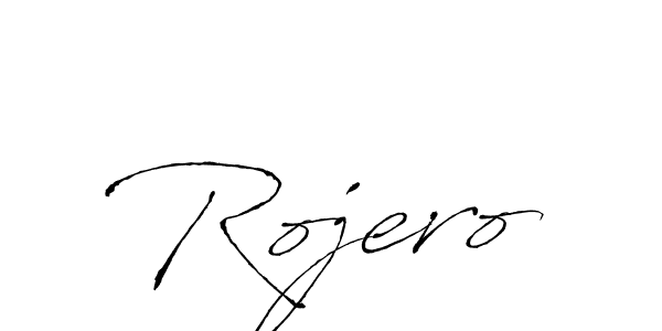 Create a beautiful signature design for name Rojero. With this signature (Antro_Vectra) fonts, you can make a handwritten signature for free. Rojero signature style 6 images and pictures png