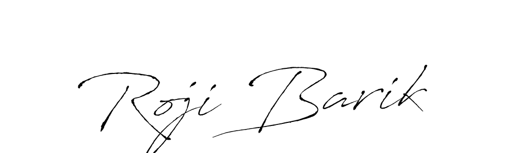 Make a beautiful signature design for name Roji Barik. With this signature (Antro_Vectra) style, you can create a handwritten signature for free. Roji Barik signature style 6 images and pictures png