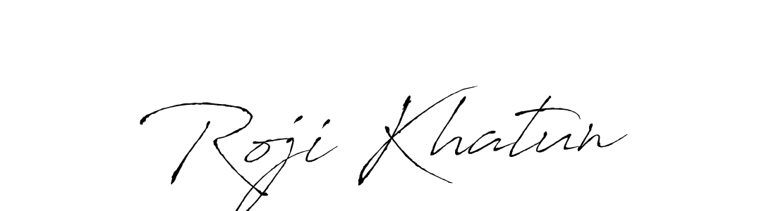 Use a signature maker to create a handwritten signature online. With this signature software, you can design (Antro_Vectra) your own signature for name Roji Khatun. Roji Khatun signature style 6 images and pictures png