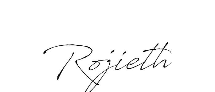Also we have Rojieth name is the best signature style. Create professional handwritten signature collection using Antro_Vectra autograph style. Rojieth signature style 6 images and pictures png