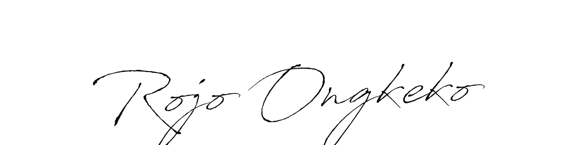 How to make Rojo Ongkeko name signature. Use Antro_Vectra style for creating short signs online. This is the latest handwritten sign. Rojo Ongkeko signature style 6 images and pictures png