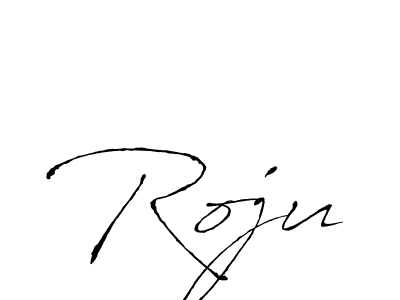 How to make Roju signature? Antro_Vectra is a professional autograph style. Create handwritten signature for Roju name. Roju signature style 6 images and pictures png