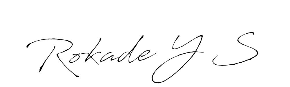 Use a signature maker to create a handwritten signature online. With this signature software, you can design (Antro_Vectra) your own signature for name Rokade Y S. Rokade Y S signature style 6 images and pictures png