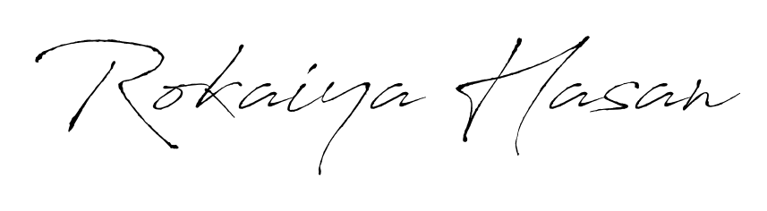 The Antro_Vectra lettering style adds unique flourish to name Rokaiya Hasan. Stand out with a custom digital autograph made in seconds. Rokaiya Hasan signature style 6 images and pictures png
