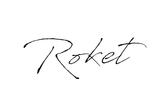 Create a beautiful signature design for name Roket. With this signature (Antro_Vectra) fonts, you can make a handwritten signature for free. Roket signature style 6 images and pictures png