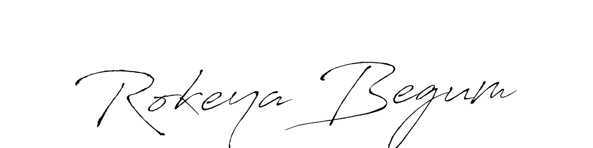 Also we have Rokeya Begum name is the best signature style. Create professional handwritten signature collection using Antro_Vectra autograph style. Rokeya Begum signature style 6 images and pictures png