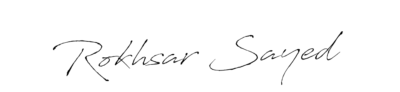 Make a beautiful signature design for name Rokhsar Sayed. Use this online signature maker to create a handwritten signature for free. Rokhsar Sayed signature style 6 images and pictures png