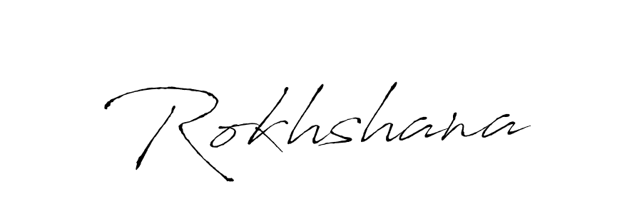 Create a beautiful signature design for name Rokhshana. With this signature (Antro_Vectra) fonts, you can make a handwritten signature for free. Rokhshana signature style 6 images and pictures png