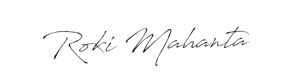 Use a signature maker to create a handwritten signature online. With this signature software, you can design (Antro_Vectra) your own signature for name Roki Mahanta. Roki Mahanta signature style 6 images and pictures png