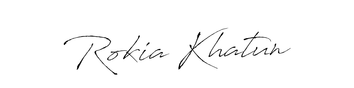 Use a signature maker to create a handwritten signature online. With this signature software, you can design (Antro_Vectra) your own signature for name Rokia Khatun. Rokia Khatun signature style 6 images and pictures png