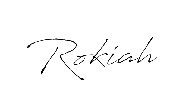 Antro_Vectra is a professional signature style that is perfect for those who want to add a touch of class to their signature. It is also a great choice for those who want to make their signature more unique. Get Rokiah name to fancy signature for free. Rokiah signature style 6 images and pictures png