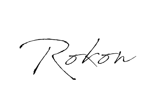 How to Draw Rokon signature style? Antro_Vectra is a latest design signature styles for name Rokon. Rokon signature style 6 images and pictures png