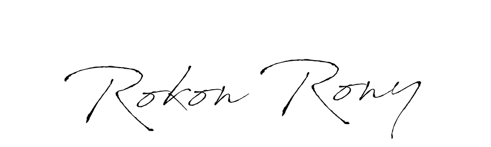 It looks lik you need a new signature style for name Rokon Rony. Design unique handwritten (Antro_Vectra) signature with our free signature maker in just a few clicks. Rokon Rony signature style 6 images and pictures png
