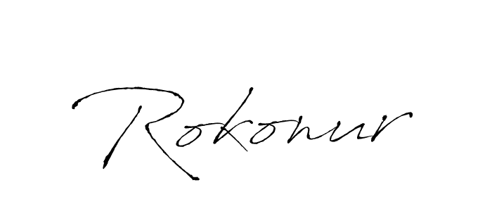 You should practise on your own different ways (Antro_Vectra) to write your name (Rokonur) in signature. don't let someone else do it for you. Rokonur signature style 6 images and pictures png