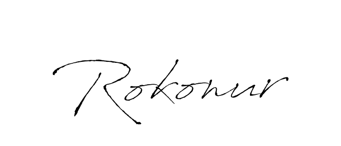 You should practise on your own different ways (Antro_Vectra) to write your name (Rokonur) in signature. don't let someone else do it for you. Rokonur signature style 6 images and pictures png