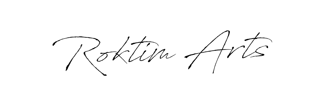 You should practise on your own different ways (Antro_Vectra) to write your name (Roktim Arts) in signature. don't let someone else do it for you. Roktim Arts signature style 6 images and pictures png