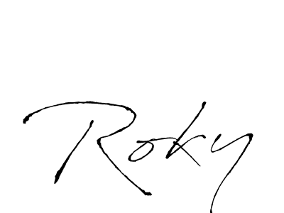 How to Draw Roky signature style? Antro_Vectra is a latest design signature styles for name Roky. Roky signature style 6 images and pictures png