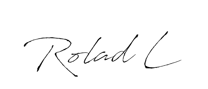 Design your own signature with our free online signature maker. With this signature software, you can create a handwritten (Antro_Vectra) signature for name Rolad L. Rolad L signature style 6 images and pictures png