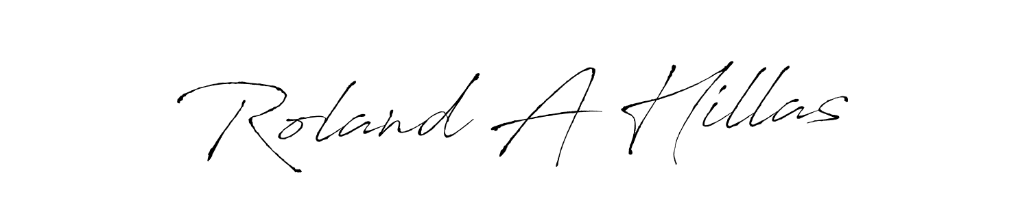 You should practise on your own different ways (Antro_Vectra) to write your name (Roland A Hillas) in signature. don't let someone else do it for you. Roland A Hillas signature style 6 images and pictures png