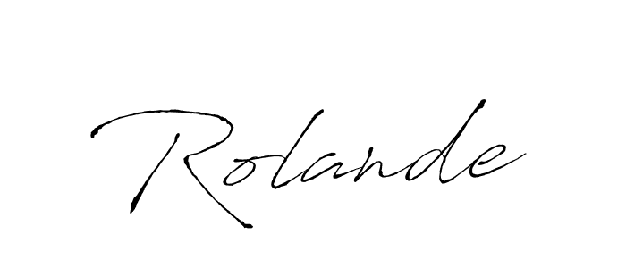 How to make Rolande signature? Antro_Vectra is a professional autograph style. Create handwritten signature for Rolande name. Rolande signature style 6 images and pictures png