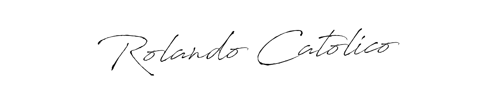 Also we have Rolando Catolico name is the best signature style. Create professional handwritten signature collection using Antro_Vectra autograph style. Rolando Catolico signature style 6 images and pictures png