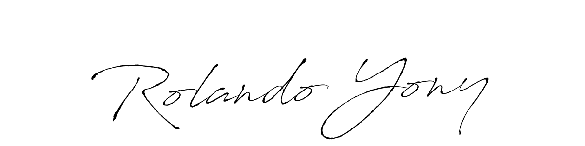 It looks lik you need a new signature style for name Rolando Yony. Design unique handwritten (Antro_Vectra) signature with our free signature maker in just a few clicks. Rolando Yony signature style 6 images and pictures png