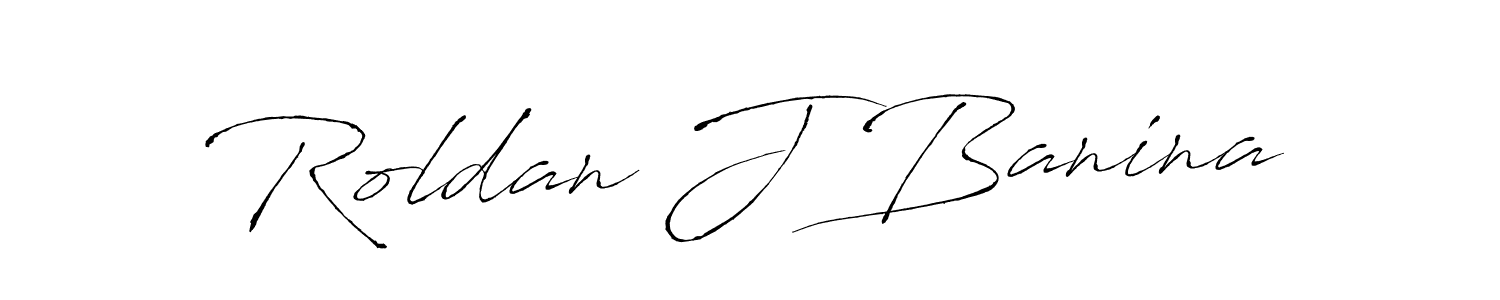 Also You can easily find your signature by using the search form. We will create Roldan J Banina name handwritten signature images for you free of cost using Antro_Vectra sign style. Roldan J Banina signature style 6 images and pictures png
