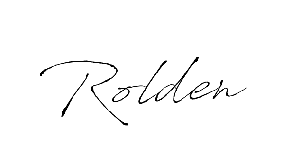 Make a beautiful signature design for name Rolden. With this signature (Antro_Vectra) style, you can create a handwritten signature for free. Rolden signature style 6 images and pictures png