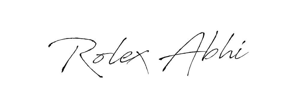 How to make Rolex Abhi name signature. Use Antro_Vectra style for creating short signs online. This is the latest handwritten sign. Rolex Abhi signature style 6 images and pictures png