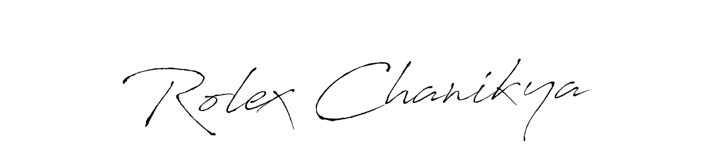 Design your own signature with our free online signature maker. With this signature software, you can create a handwritten (Antro_Vectra) signature for name Rolex Chanikya. Rolex Chanikya signature style 6 images and pictures png