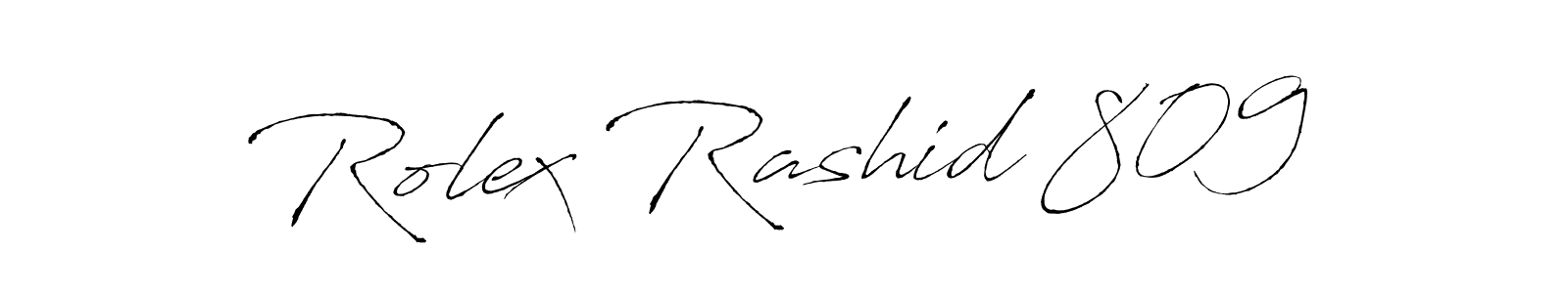 Design your own signature with our free online signature maker. With this signature software, you can create a handwritten (Antro_Vectra) signature for name Rolex Rashid 809. Rolex Rashid 809 signature style 6 images and pictures png