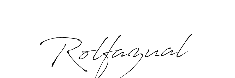 Make a beautiful signature design for name Rolfazual. With this signature (Antro_Vectra) style, you can create a handwritten signature for free. Rolfazual signature style 6 images and pictures png