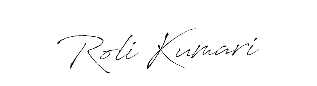 Create a beautiful signature design for name Roli Kumari. With this signature (Antro_Vectra) fonts, you can make a handwritten signature for free. Roli Kumari signature style 6 images and pictures png