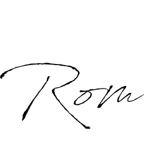 How to make Rom name signature. Use Antro_Vectra style for creating short signs online. This is the latest handwritten sign. Rom signature style 6 images and pictures png