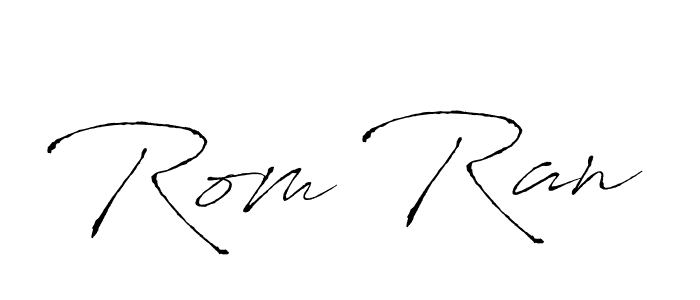 Similarly Antro_Vectra is the best handwritten signature design. Signature creator online .You can use it as an online autograph creator for name Rom Ran. Rom Ran signature style 6 images and pictures png