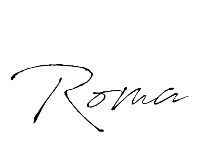 Roma stylish signature style. Best Handwritten Sign (Antro_Vectra) for my name. Handwritten Signature Collection Ideas for my name Roma. Roma signature style 6 images and pictures png
